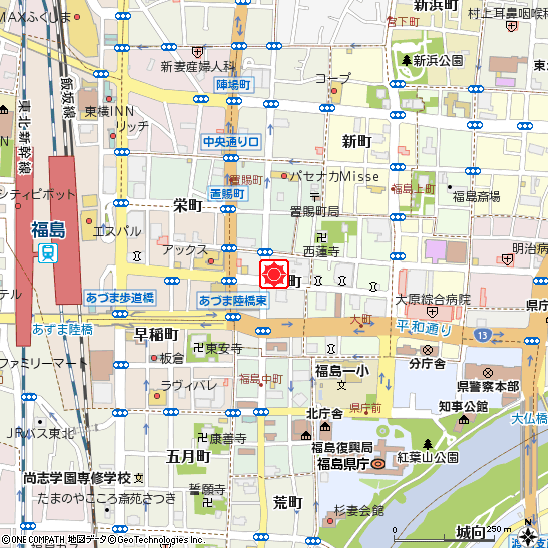 福島支店付近の地図